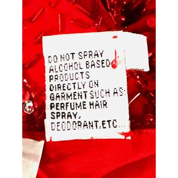 Niteline Della Roufogali Size 4 Red Beaded Silk Halter Open Back Gown Glamour - Picture 10 of 10